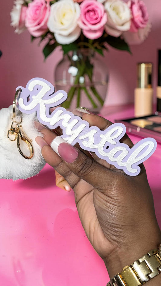 Custom Name Purse Charm/ Keychain