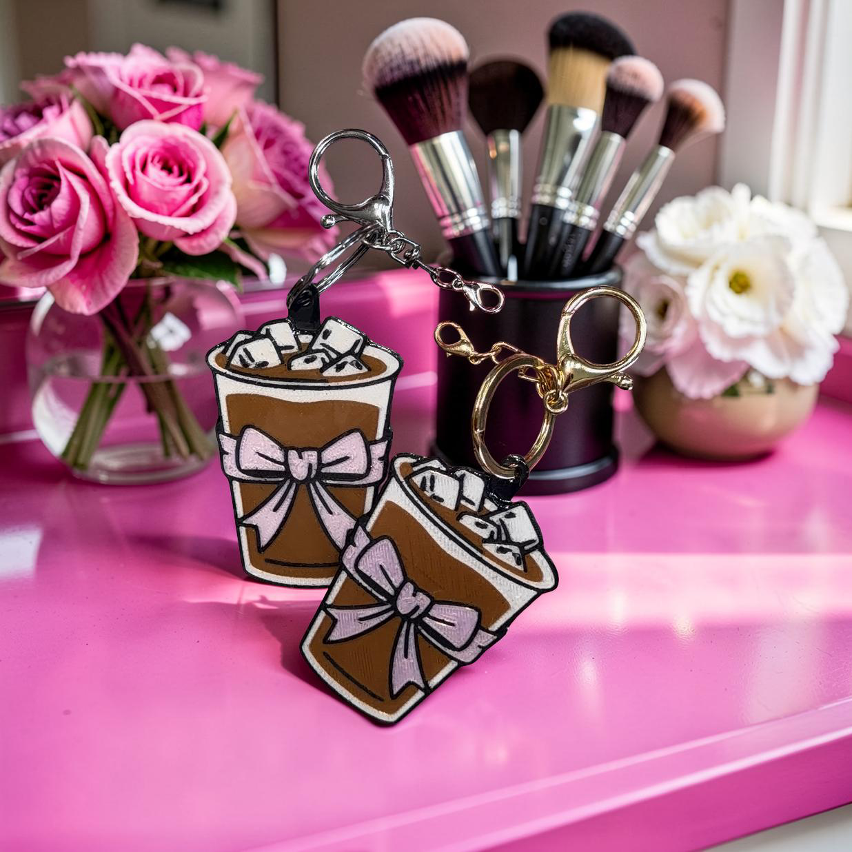Ice Coffee Purse/ Keychain