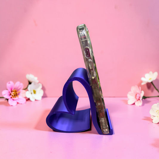 Purple Heart Shaped Phone Stand