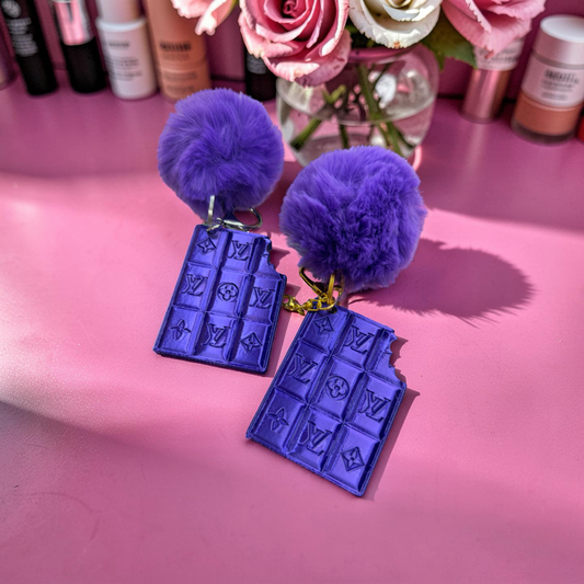 Purple Chocolate Luxury Purse Charm/ Keychain