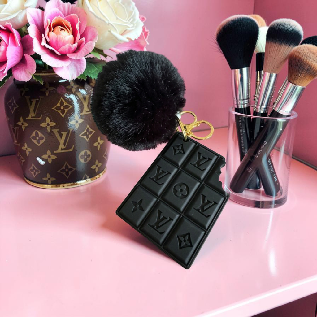 Black Chocolate Bar Luxury Purse Charm/ Keychain