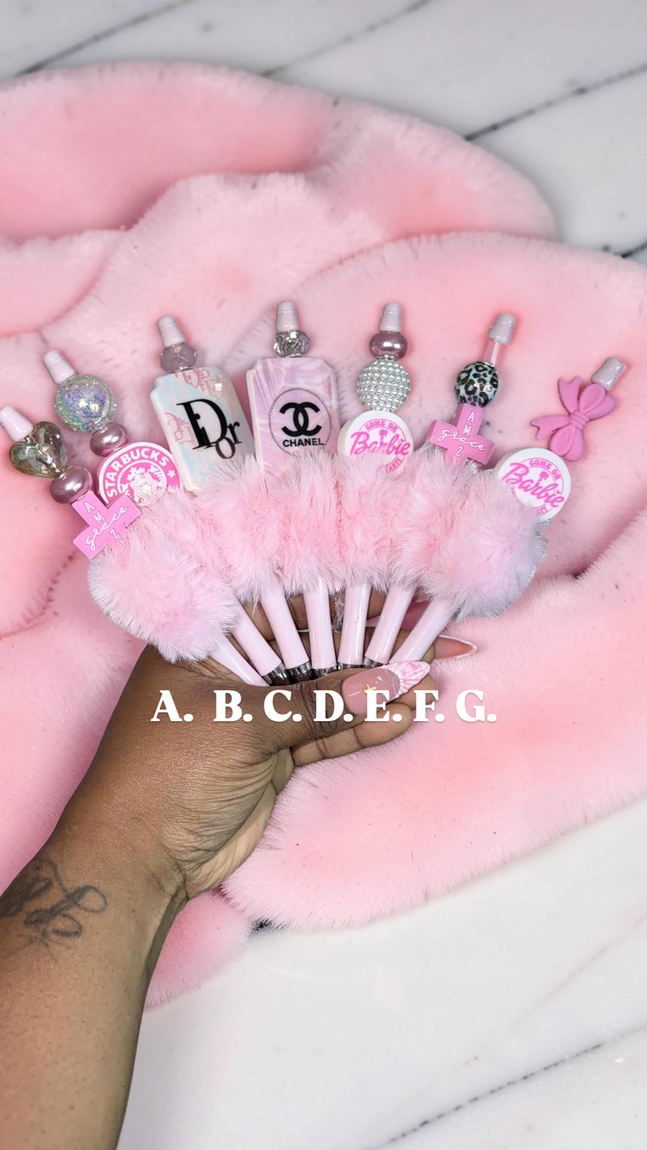 Pink Fur Luxury Pens