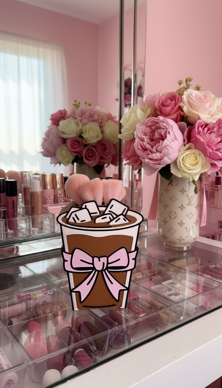 Iced Coffee Makeup Brush/ Straw/ Pen Holder