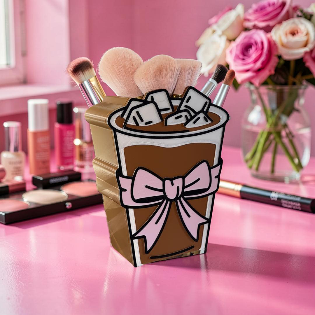 Iced Coffee Makeup Brush/ Straw/ Pen Holder