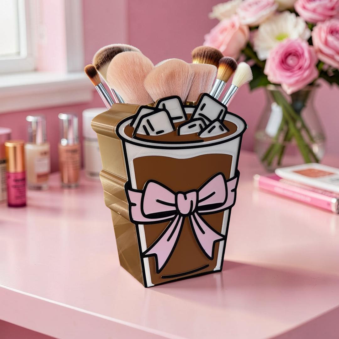 Iced Coffee Makeup Brush/ Straw/ Pen Holder